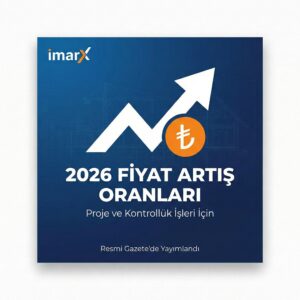 2026 Yılı Proje ve Kontrollük İşleri Fiyat Artış Oranları