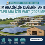 Tarım arazisine yapı izni neler?